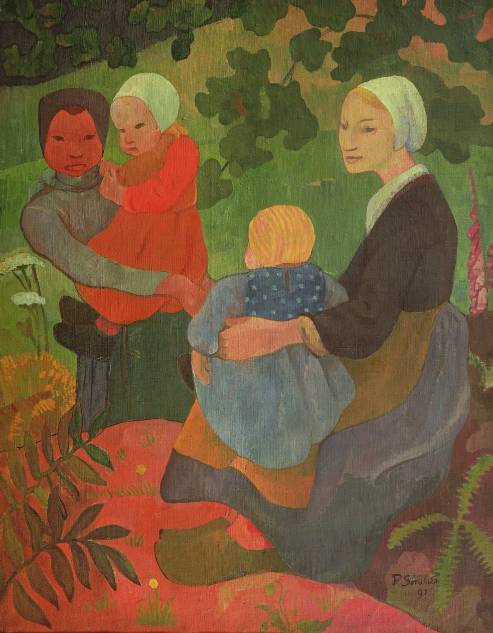 Een Bretonse meid, c.1891 door John Longstaff