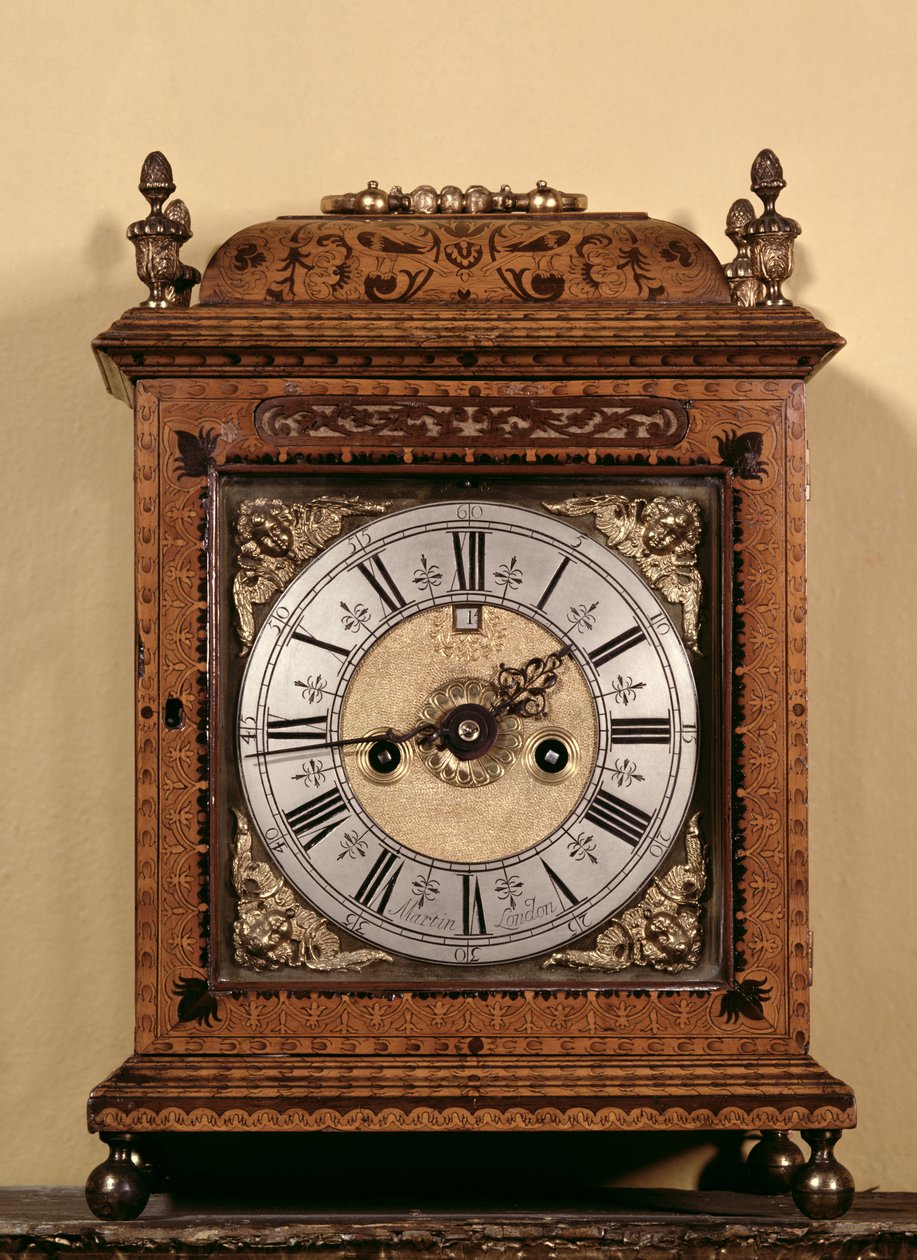 Consoleklok, ca. 1700 door John Martin