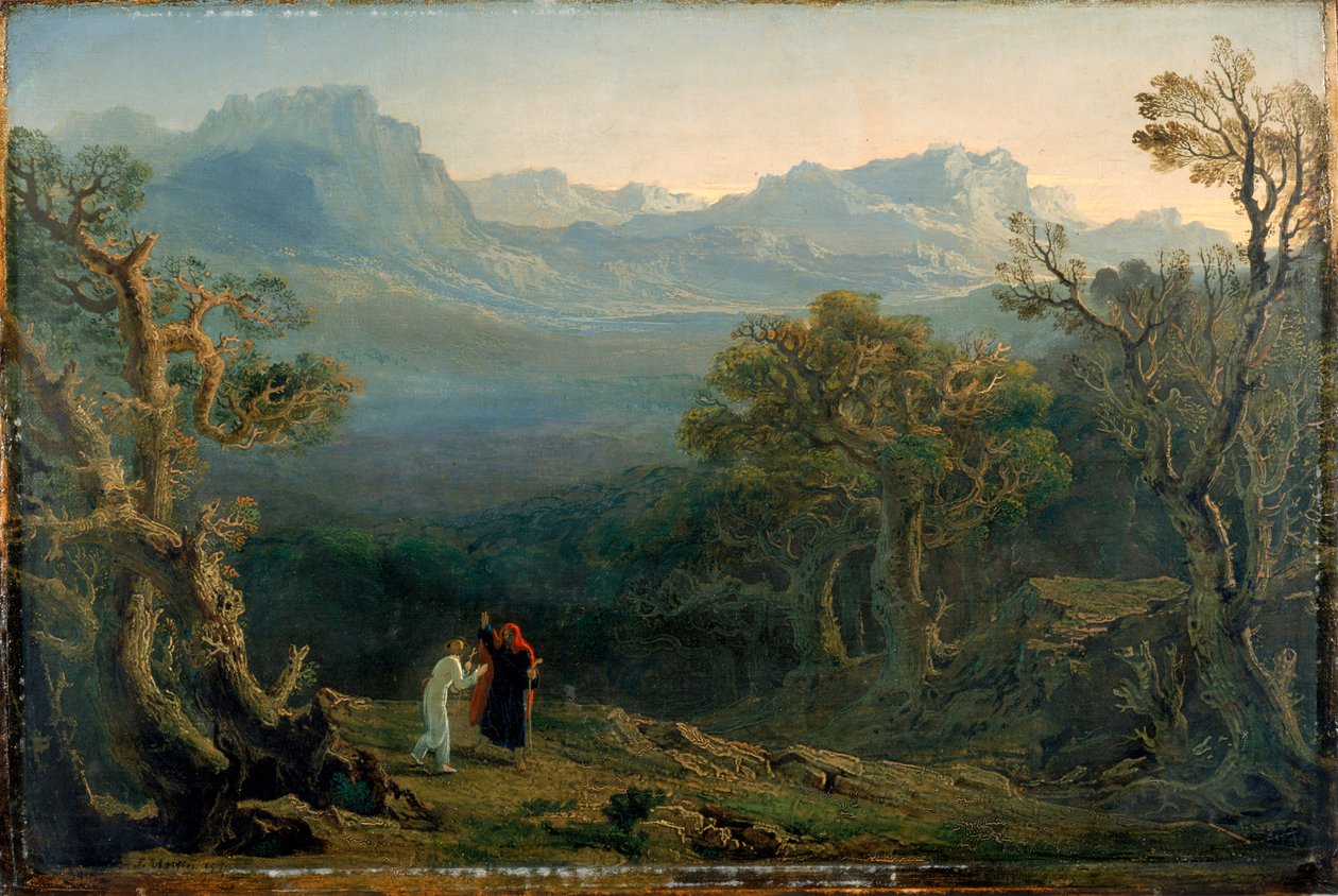 Edwin en Angelina, 1816 door John Martin