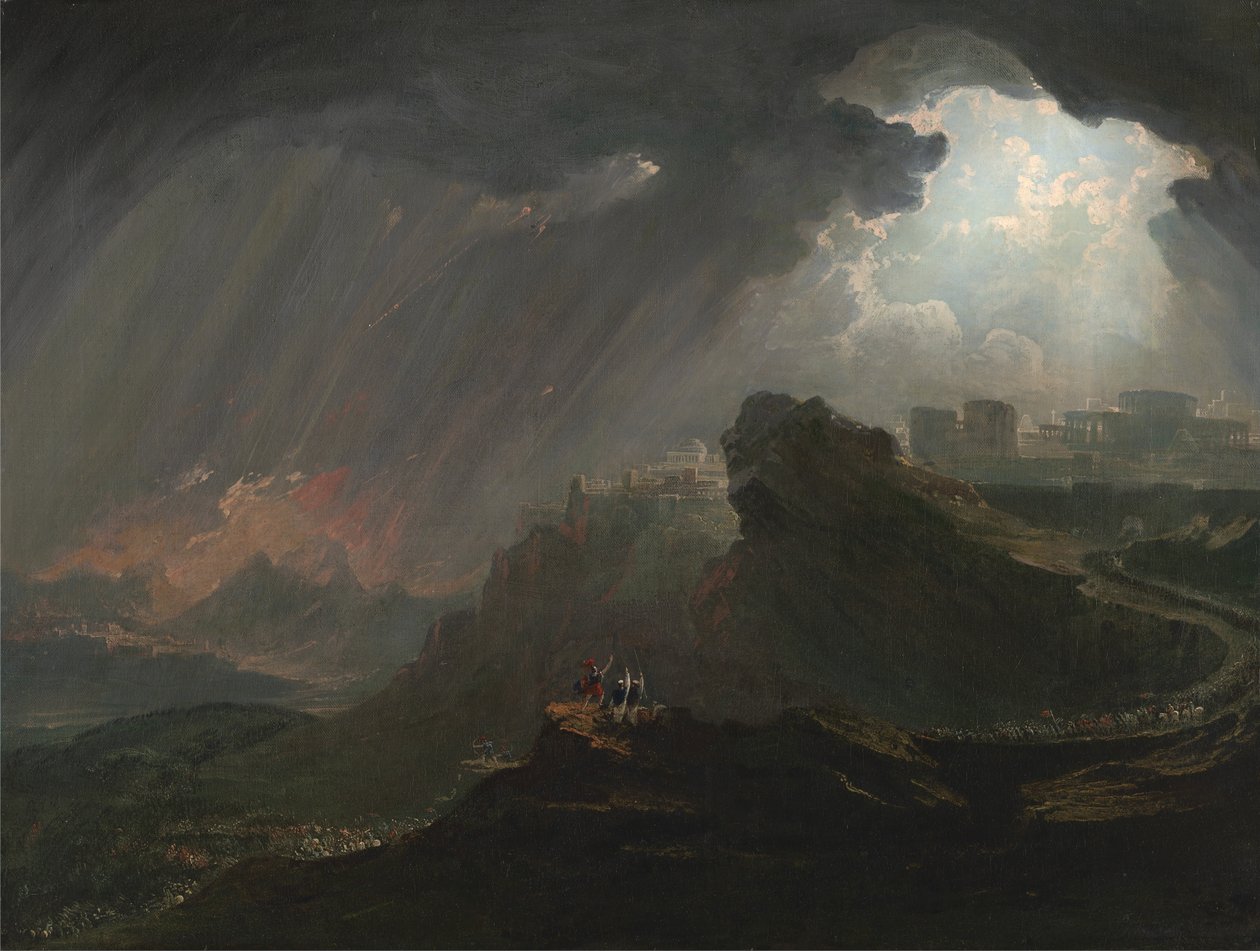 Jozua beveelt de zon stil te staan door John Martin