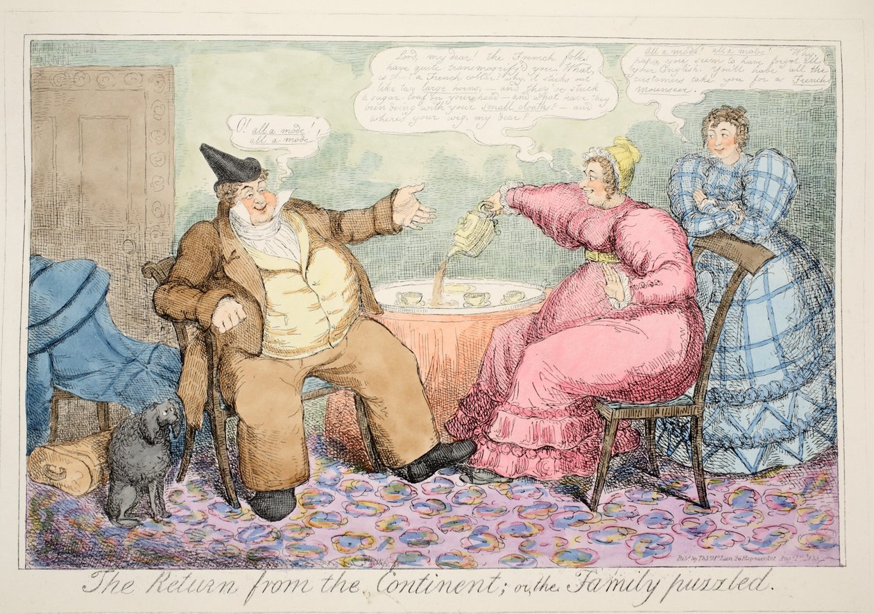 De terugkeer van het continent, of de familie in verwarring, uitgegeven 1835 door John Phillips