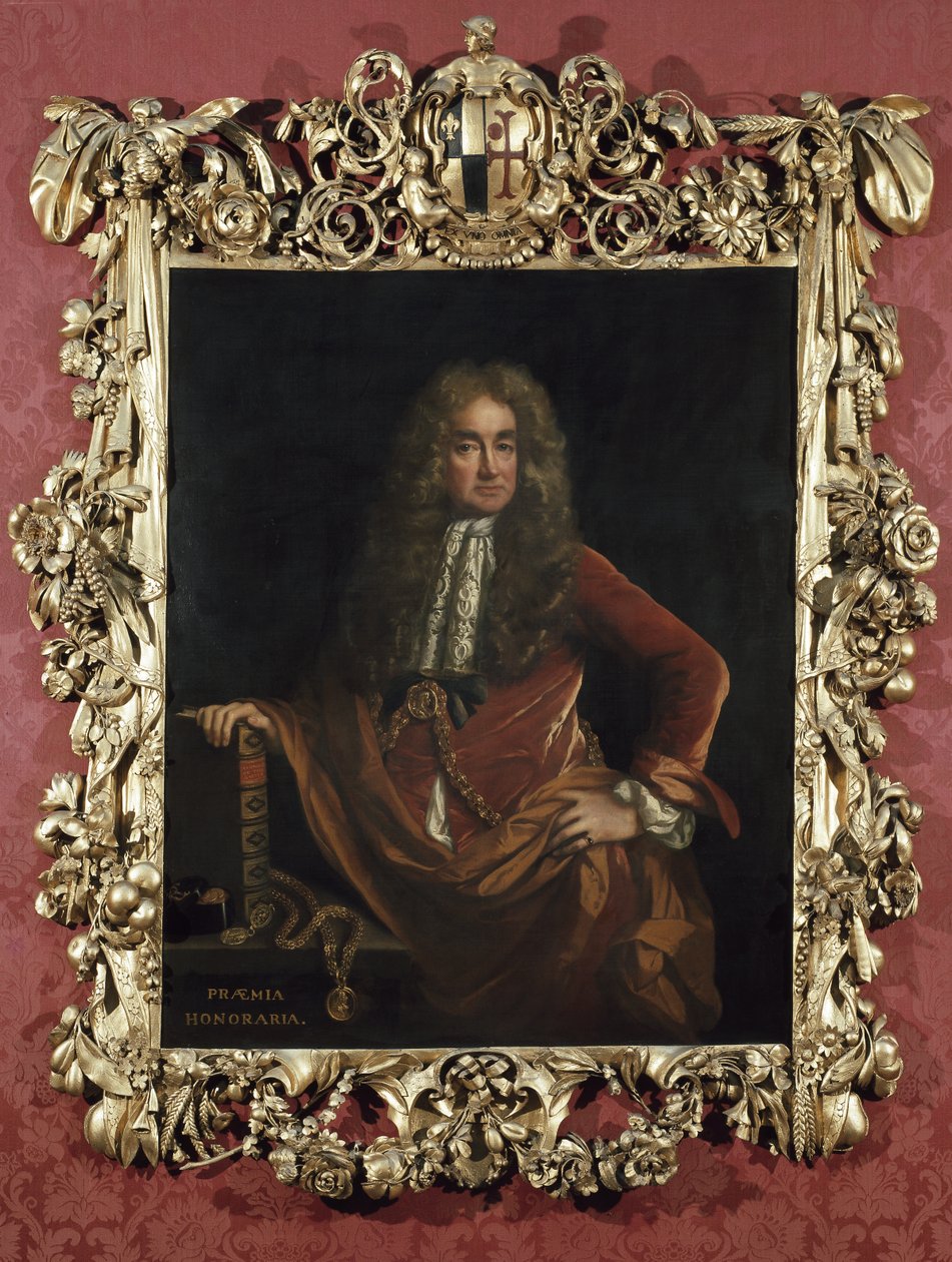 Portret van Elias Ashmole door John Riley