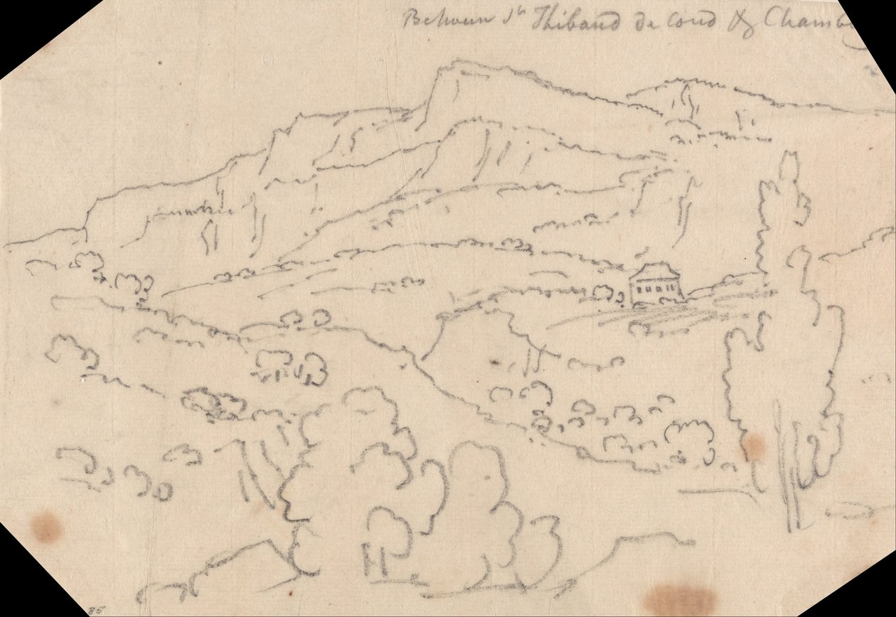 Tussen Saint-Thibaud-de-Couz en Chambéry door John Robert Cozens