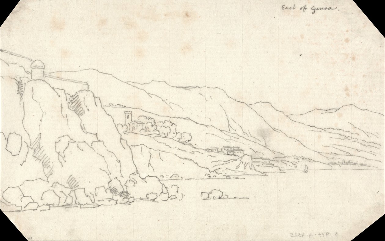 Oost van Genua door John Robert Cozens