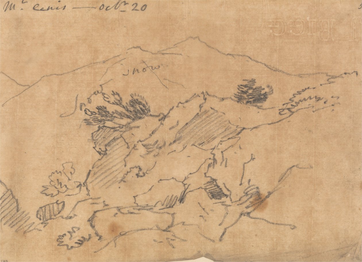 Mont Cenis, 20 Oktober door John Robert Cozens