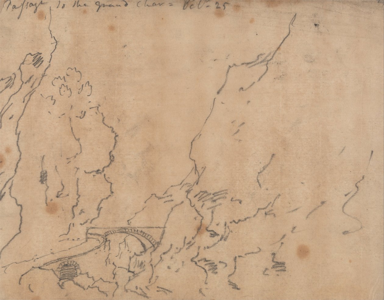 Passage naar de Grand Chartreuse door John Robert Cozens