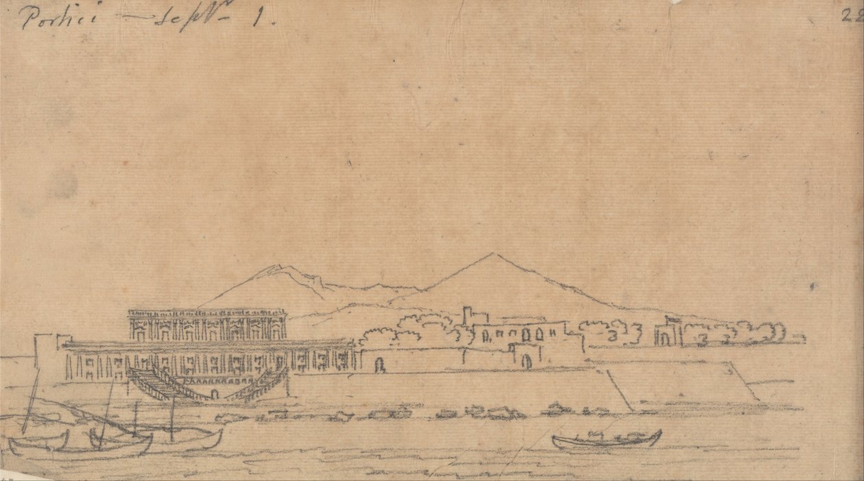 Portici, 1 september door John Robert Cozens