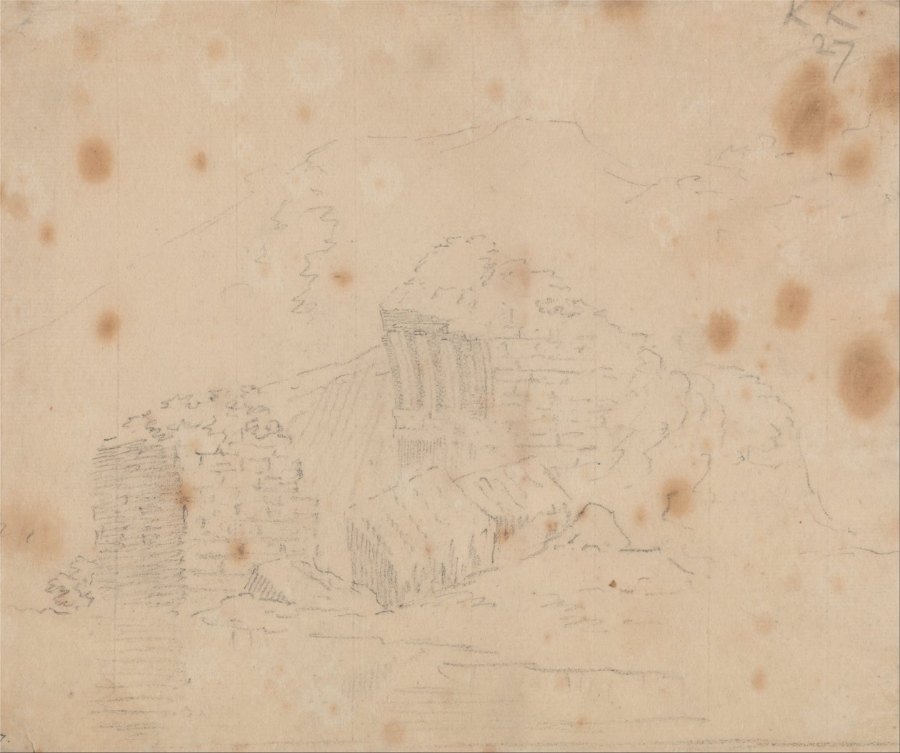 Onbekende Ruïnes door John Robert Cozens