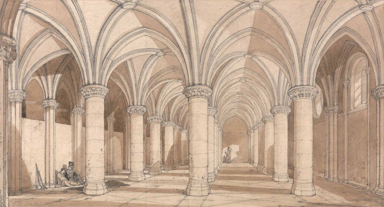 De Baronnenzaal, Mont Saint Michel door John Sell Cotman