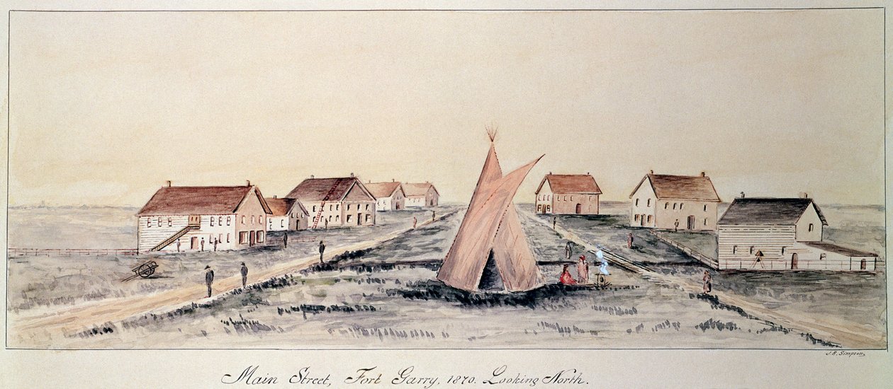 Hoofdstraat, Fort Gary door John Simpson