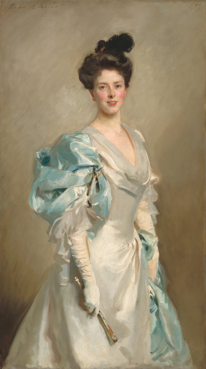 Mary Crowninshield Endicott Chamberlain (Mevr. Joseph Chamberlain) door John Singer Sargent