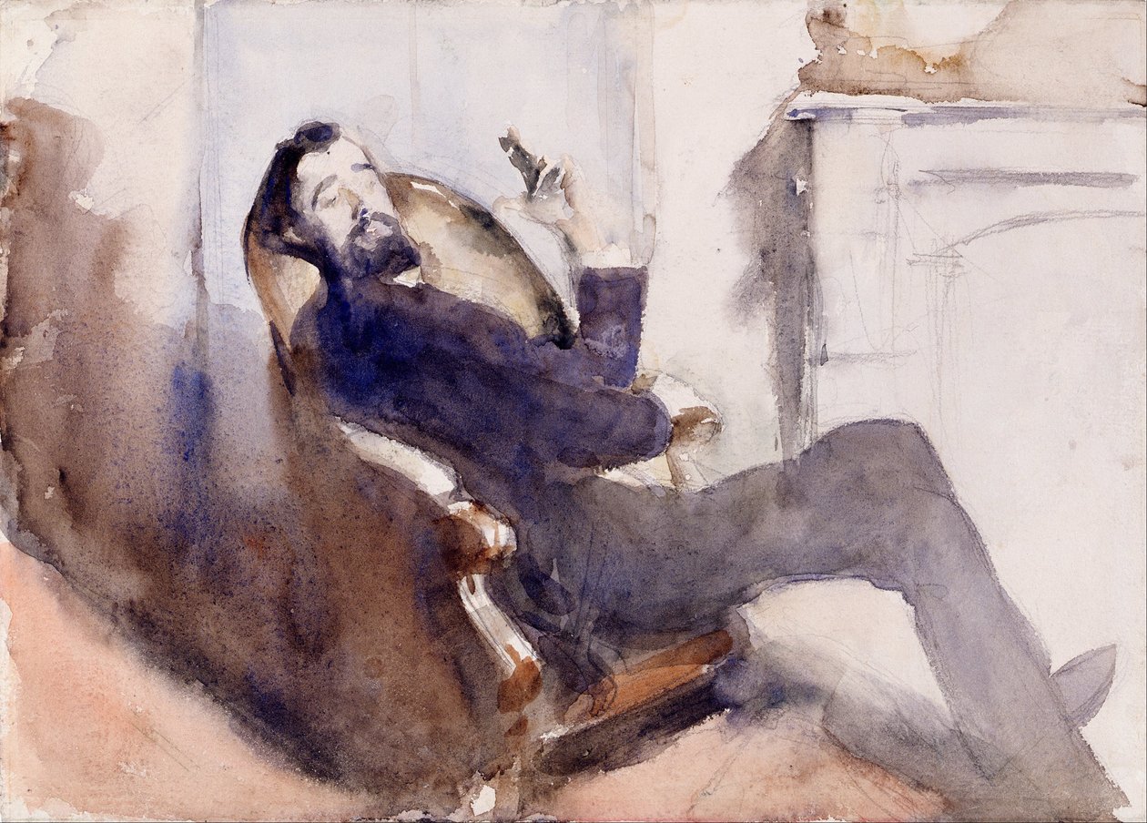 Portret van Paul-César Helleu door John Singer Sargent