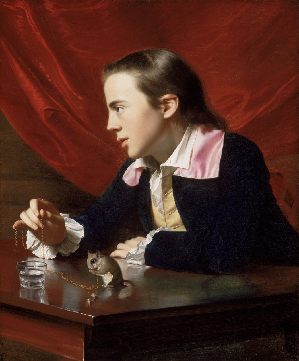 Een jongen met een vliegende eekhoorn (Henry Pelham) door John Singleton Copley
