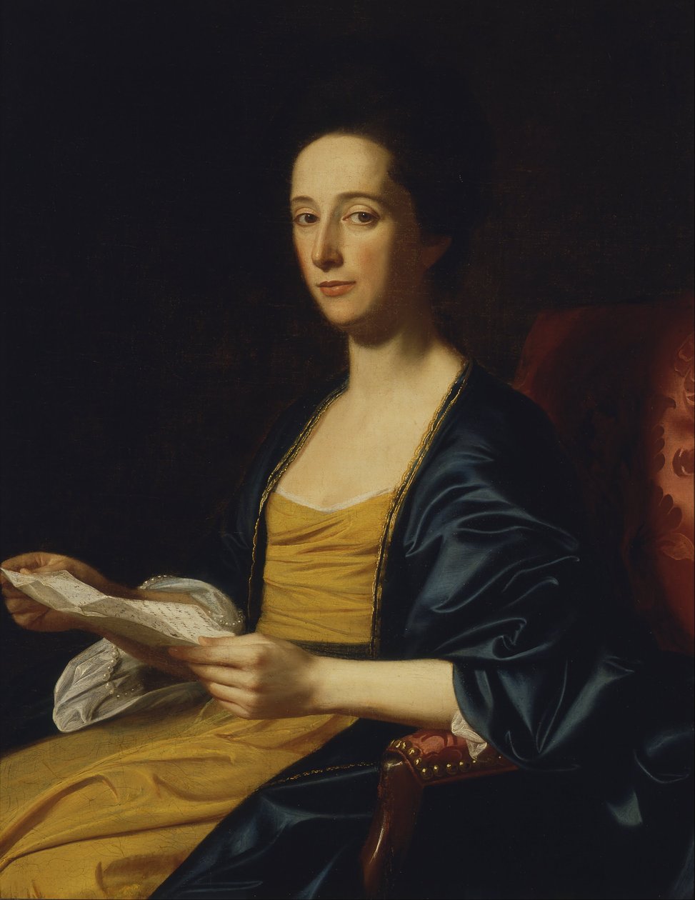 Portret van een Dame door John Singleton Copley