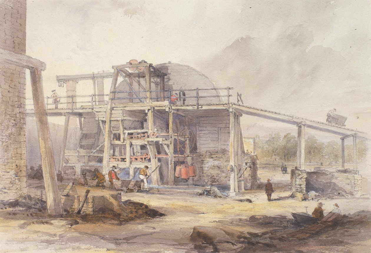Staith met Ertsvergruismachines door John Storey