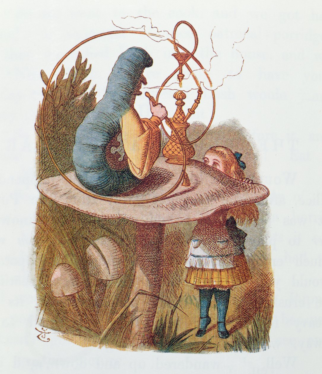 Alice en de rups, illustratie uit 