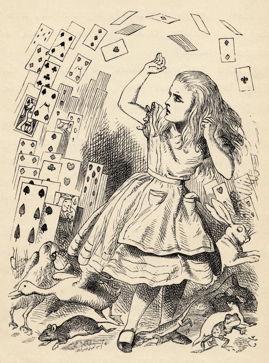 Alice en het kaartenpak, uit 