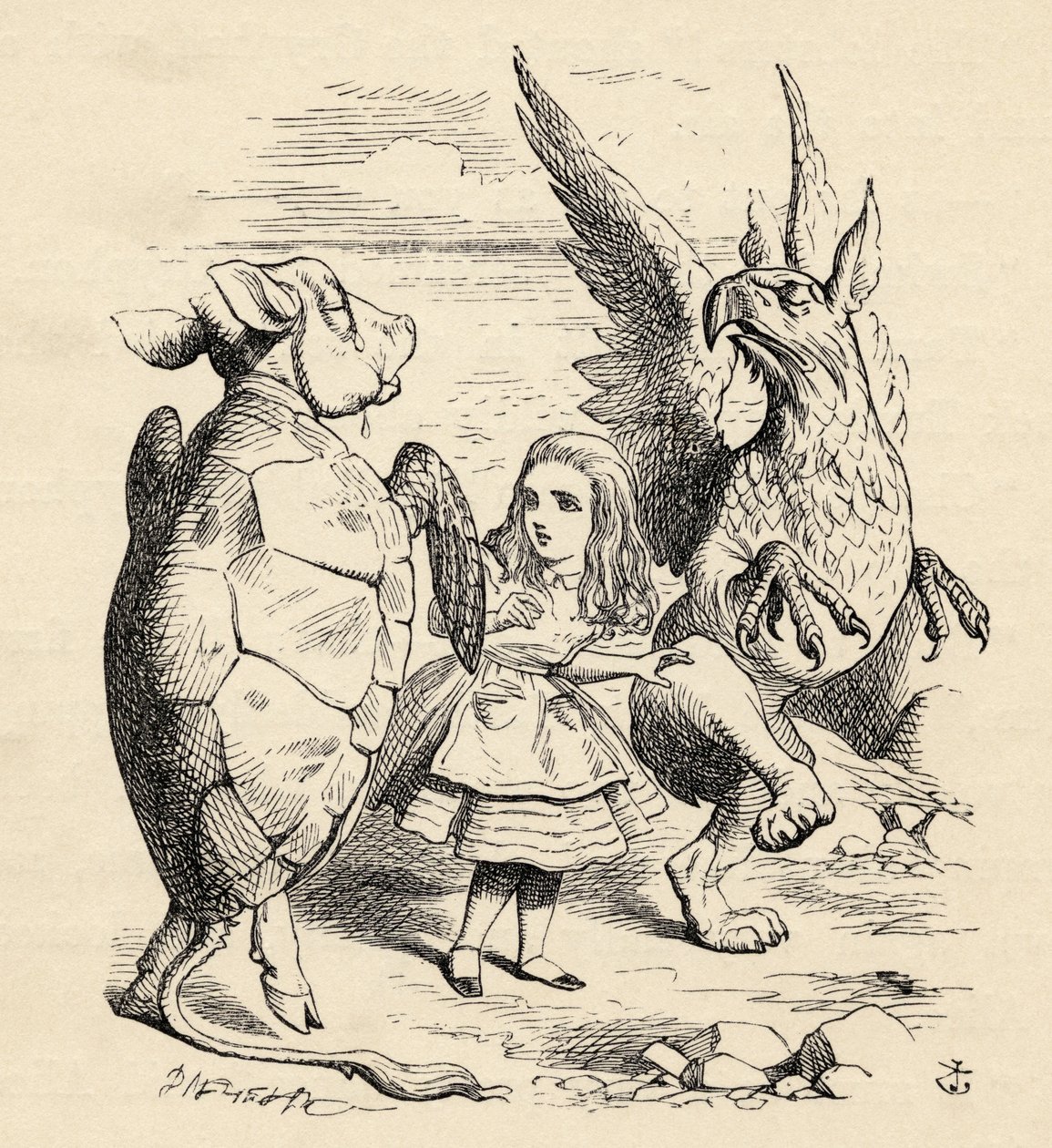Alice met de Griffioen en de Namaakschildpad, uit 