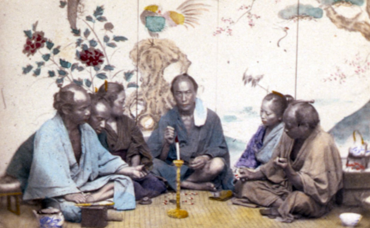 Japanse theeceremonie, 1890 door John Thomson