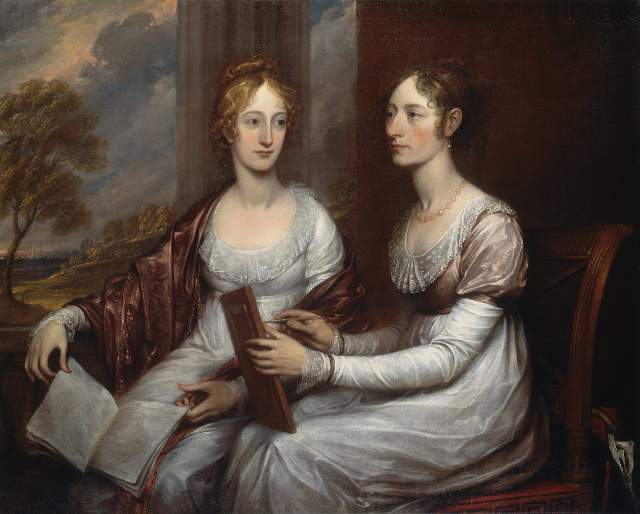 De dames Mary en Hannah Murray door John Trumbull