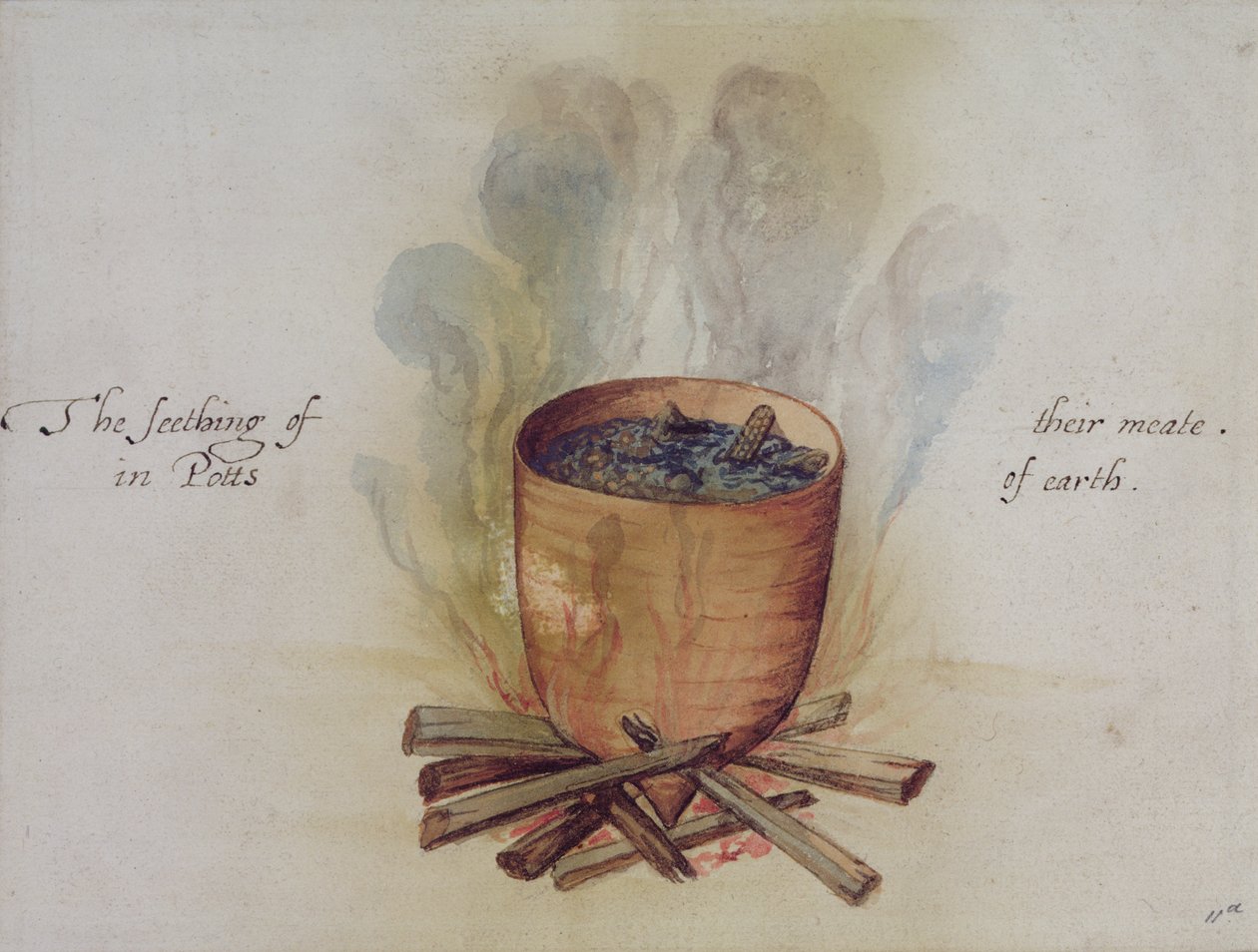 Koken in een pot door John White