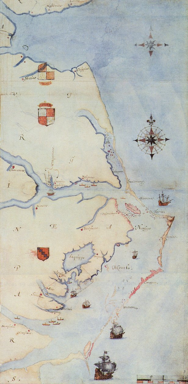 Kaart van Raleigh