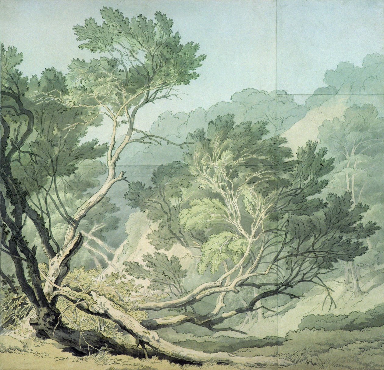 Uitzicht nabij Fordlands, Exeter door John White Abbott