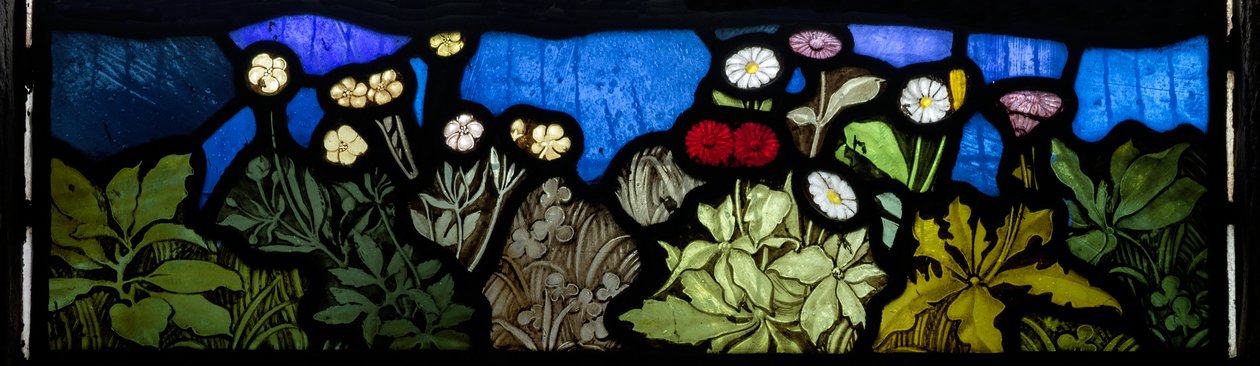 Bloemen (detail) door John William Brown