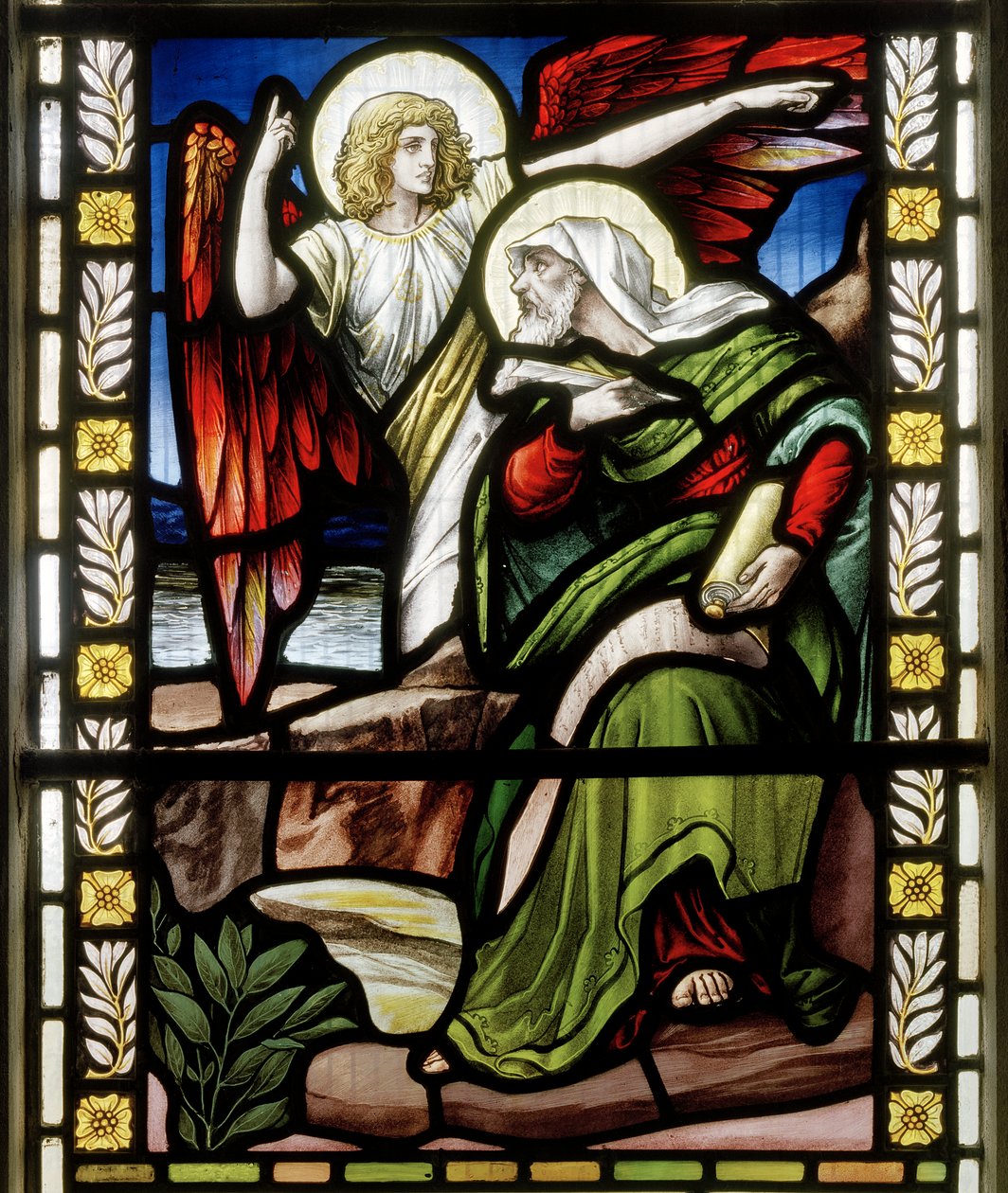 Sint Johannes en de Engel door John William Brown