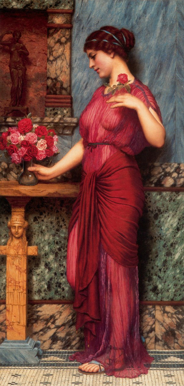 Een offer aan Venus door John William Godward