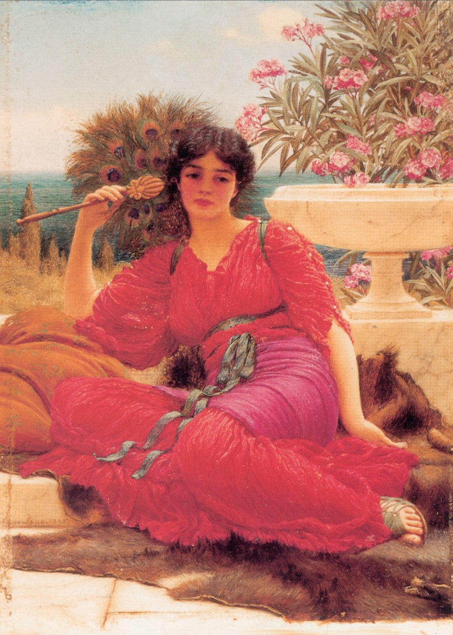 Flabellifera olieverfstudie door John William Godward