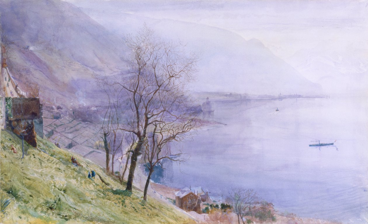 Boven Montreux door John William Inchbold
