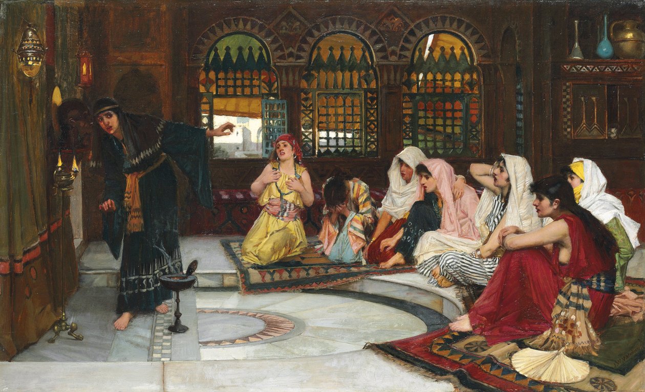 Het orakel raadplegen door John William Waterhouse