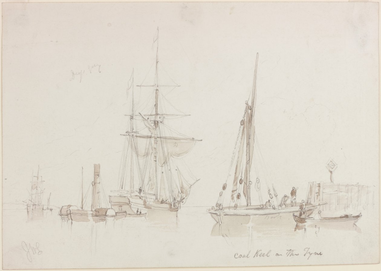 Kolenschuit op de Tyne door John Wilson Carmichael