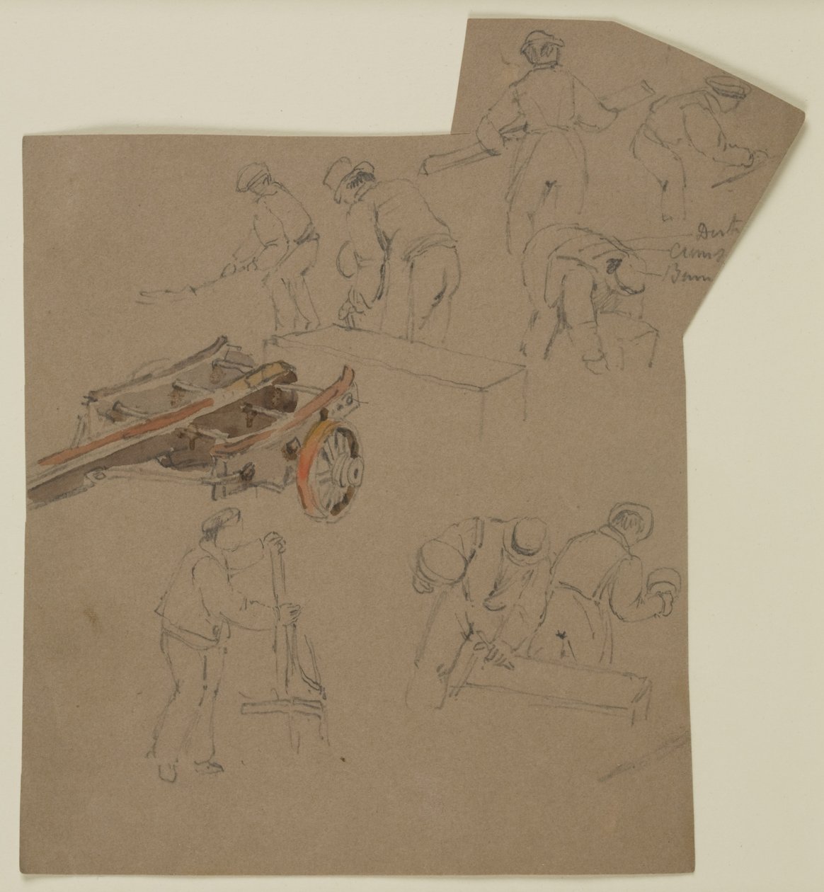 Studies van mannen aan het werk door John Wilson Carmichael