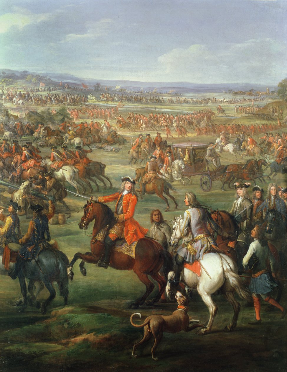 De Slag bij Blenheim op 13 augustus 1704 (detail) door John Wootton