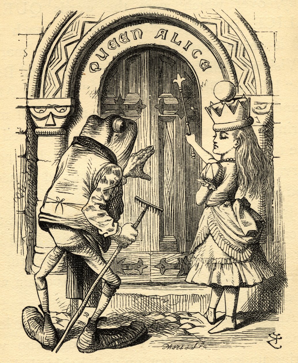 Alice en de kikker, illustratie uit 