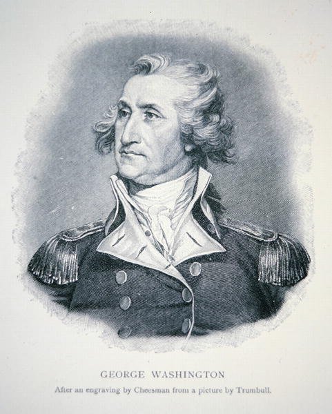 George Washington, gegraveerd door Thomas Cheesman (1760-1835) door John (after) Trumbull
