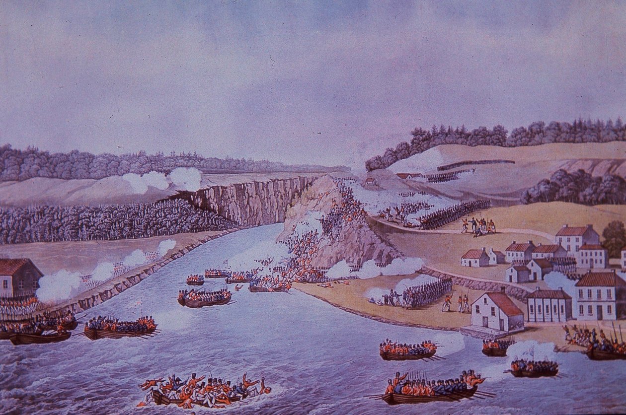 Slag bij Queenston Heights door Walter Charles Mills