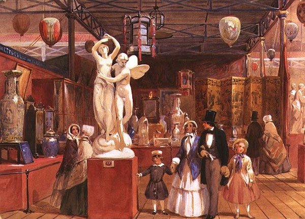 Deel van het Chinese Hof, de Grote Tentoonstelling door John Absolon