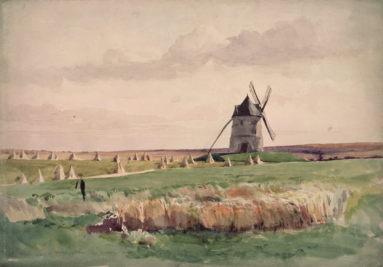 Het slagveld van Crecy, 26 augustus 1346 door John Absolon