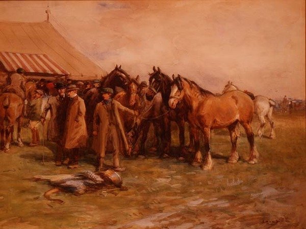 Paardenmarkt door John Atkinson