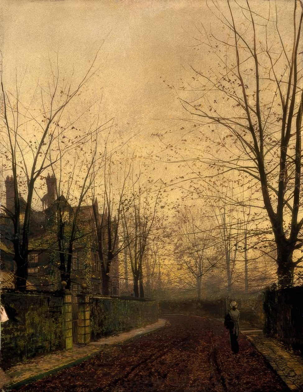 J.A. Grimshaw, Goud van de herfst door John Atkinson Grimshaw