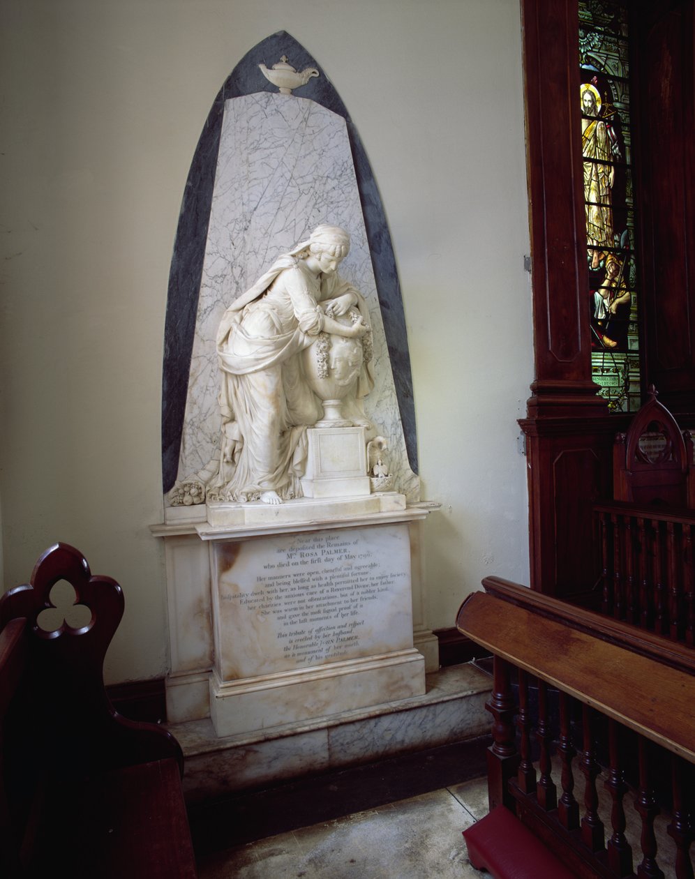 Monument voor Rosa Palmer van Rose Hall, 1790 (marmer) door John Bacon