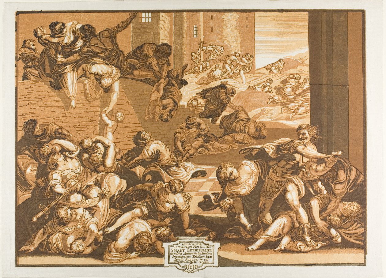 De Slachting van de Onschuldigen, uit Opera Selectiora door John Baptist Jackson