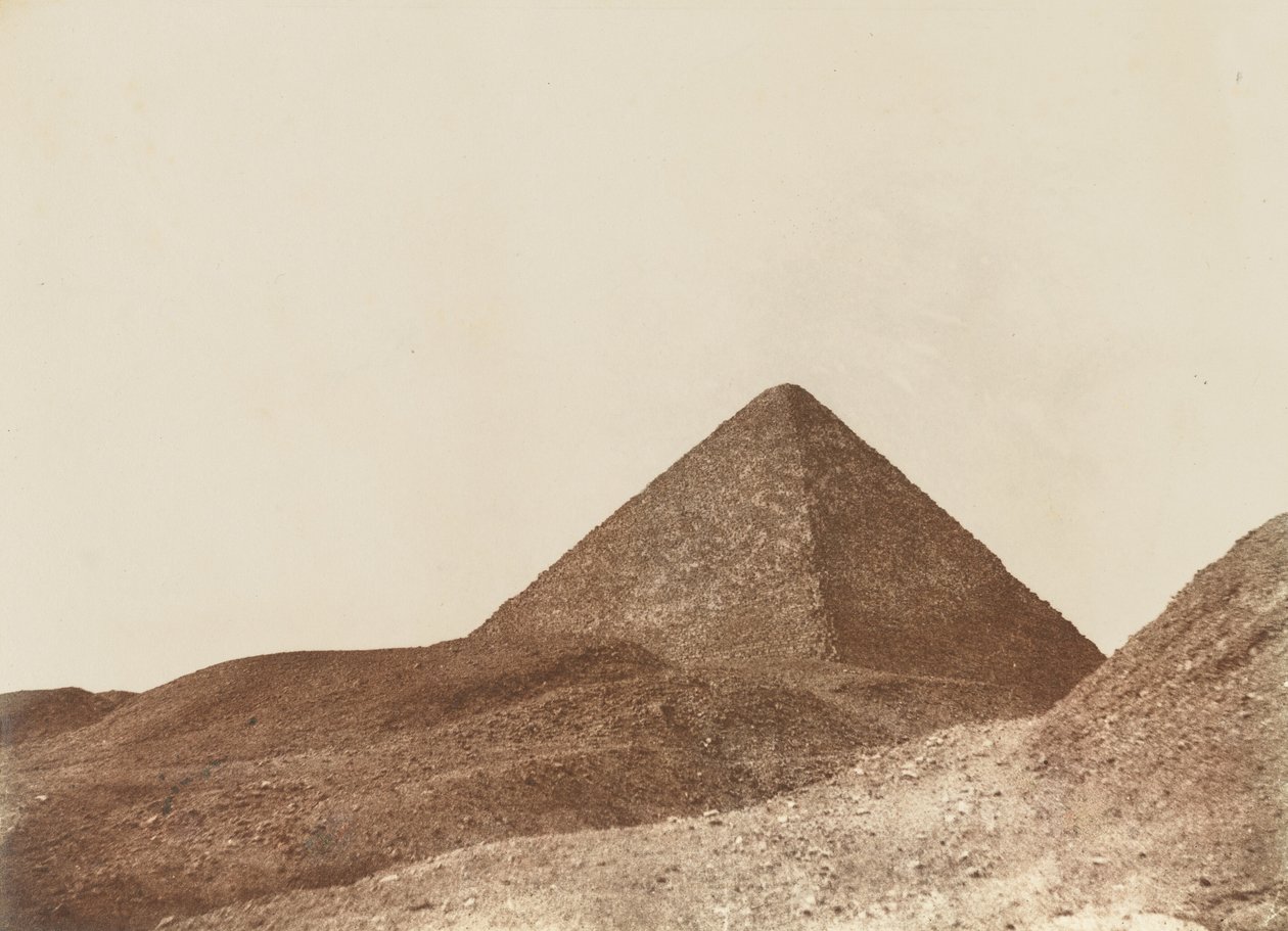 Piramide van Cheops, Gizeh,1853-1854 (foto) door John Beasley Greene