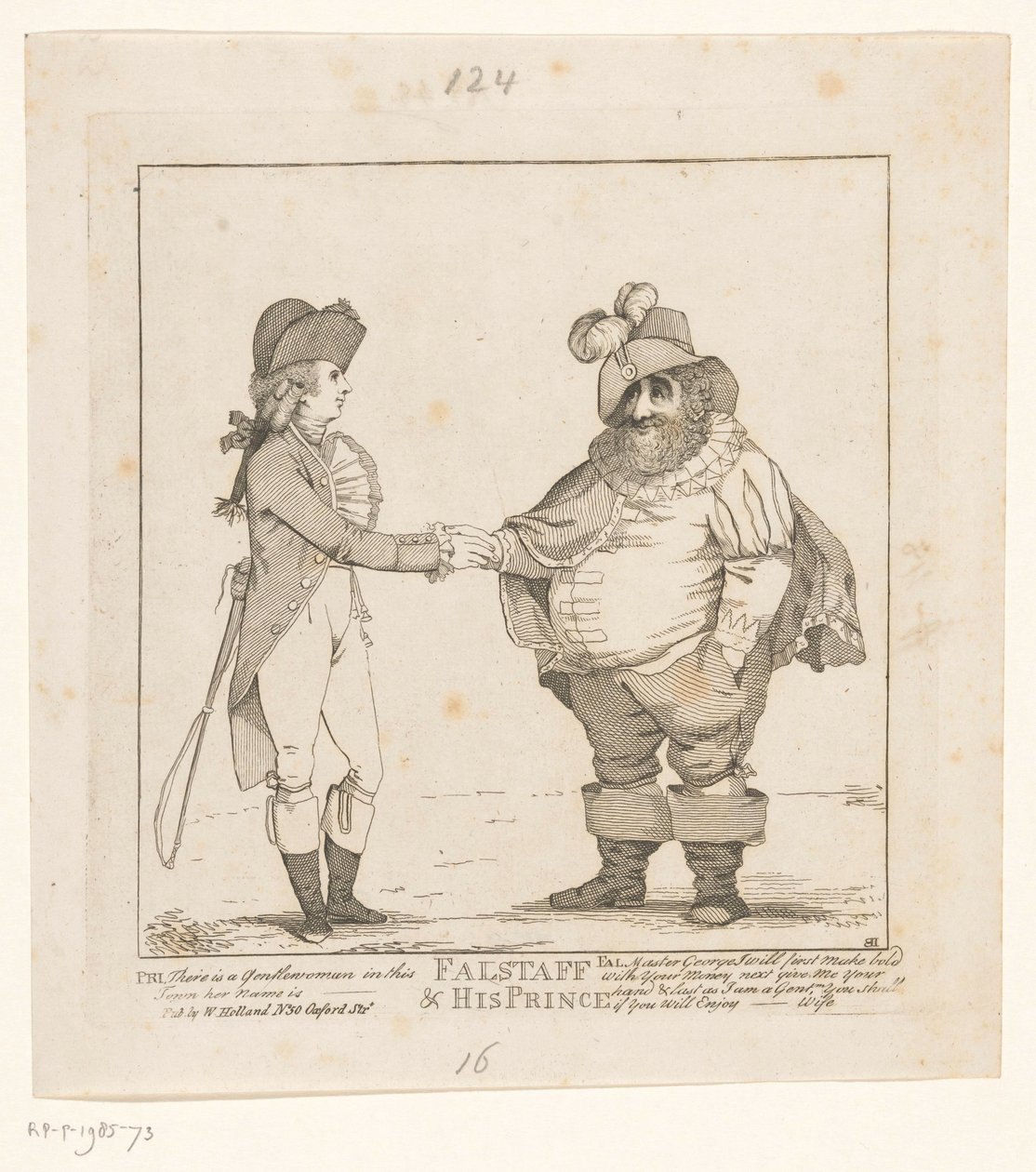 Fox en de Prins van Wales, 1783 door John Boyne