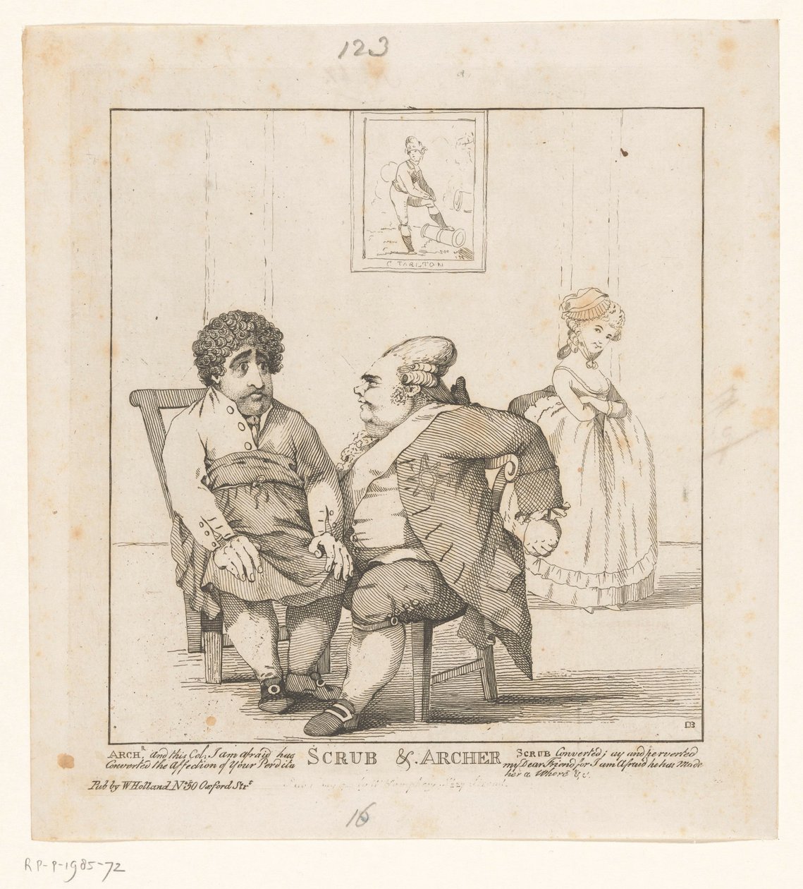Spotprent op Charles Fox en Frederick North, 1783 door John Boyne