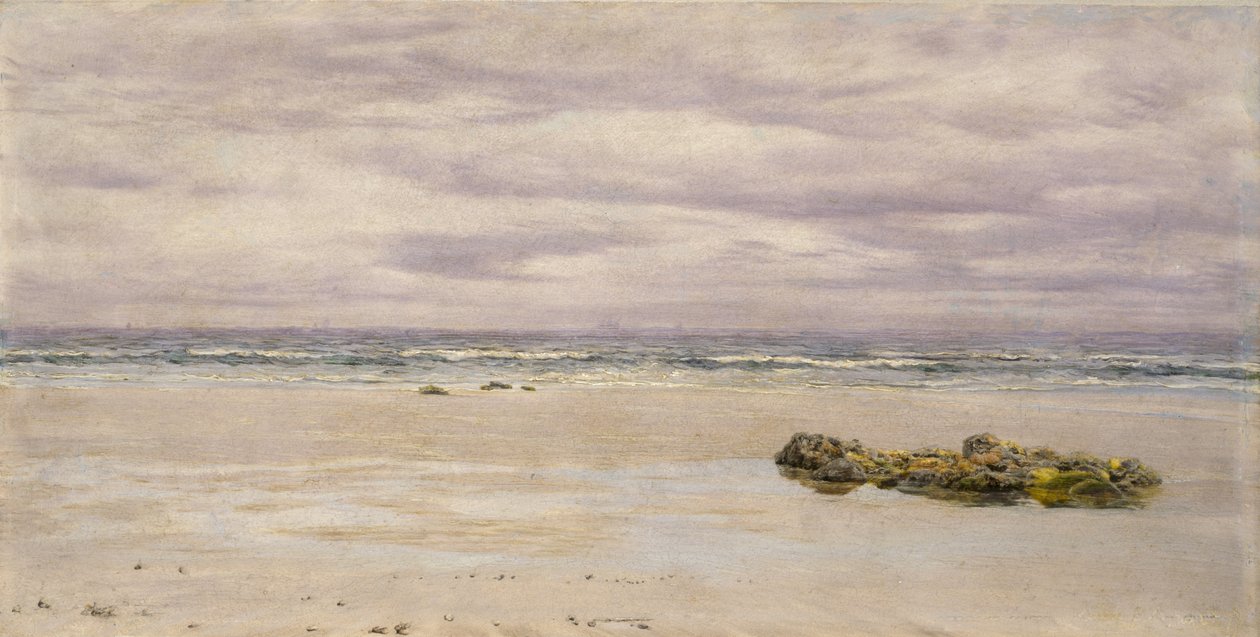 Kennack Sands, Cornwall, bij Eb, 1877 door John Brett