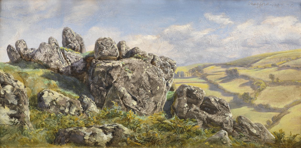Studie voor Chagford door John Brett